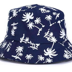 Custom Embroidered Logo High Quality Cotton 100% Cotton Casual Adjustable <b>Black</b> <b>White</b> Reversible Unisex Bucket <b>Hat</b> - Product Image 3