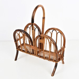 Revisteros de ratán premium al mejor precio, soporte de mimbre natural para organizar revistas y libros - Product Image 3