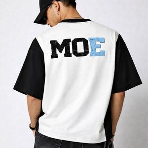 Camisetas para Hombre, Estilo Vintage Urbano, Personalizadas, 300g, 100% Algodón, Corte Holgado, Color Sólido, Logotipo Impreso Directamente, Decoración DTG - Product Image 3