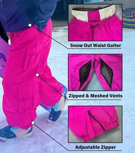 2025 pantalones de esquí holgados Unisex impermeables y a prueba de viento pantalones Cargo de snowboard sueltos estilo hip-hop ropa de invierno al aire libre - Product Image 6