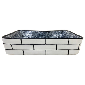 Lavabo de Cerámica Moderno con Pedestal, Lavabo Artístico Hecho a Mano para Encimera de Baño - Product Image 3