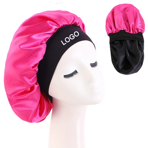 High Quality Satin Sleep Cap Silk <b>Bonnet</b> for Women Large Size Hair Protection Night Cap Custom Logo - Product Image 3