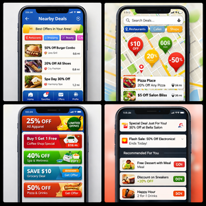 แอปพลิเคชันค้นหาโปรโมชั่นท้องถิ่นด้วย AI สำหรับพัฒนาบน Android และ iOS บริการซอฟต์แวร์มือถือเพื่อแพลตฟอร์มค้นหาส่วนลดที่ปรับแต่งได้ - Product Image 1