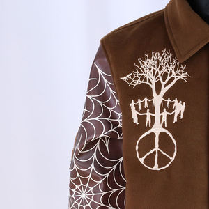 Vestes d'hiver pour hommes en laine, style cool et tendance, avec patchs, streetwear personnalisé, broderie chenille, veste varsity - Product Image 6