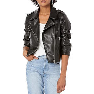 Women's Genuine Leather Knitted <b>Jacket</b> Breathable Quick Dry Winter Classic <b>Casual</b> Stand Collar Zipper Closure High Quality - Product Image 5