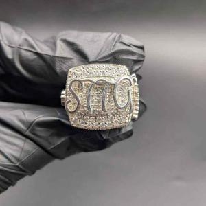 Anillo de Plata de Ley 925 de Primera Calidad con Moissanita, Anillo de Compromiso de Diseño, Regalo de Joyería para Mujeres y Hombres - Product Image 3