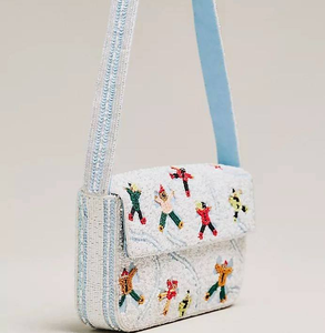 Sac à main perlé fait main de style esthétique, sac bandoulière de luxe artistique et affirmé, haute qualité pour événements, mariages et usage quotidien - Product Image 2