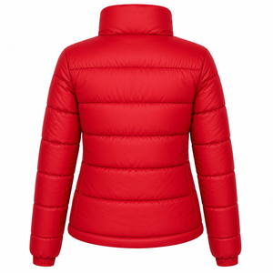 Custom Solid Color Women Puffer Jacket Warm Windproof <b>Stand</b> Collar Winter <b>Coat</b> Down Alternative Padding Bubble Outerwear Item - Product Image 2