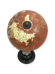 Globe terrestre Art Déco en métal de qualité supérieure avec design écologique, construction durable et fonction rotative pour usage décoratif - Product Image 3