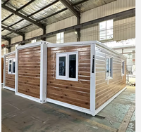 Maisons modulaires préfabriquées en conteneurs de 2 à 5 chambres, fabrication chinoise, design moderne, tailles 20 pieds/40 pieds, pour hôtels et supermarchés