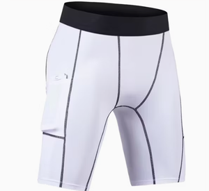 Shorts MMA unisexes à séchage rapide, ajustés, en spandex et polyester, pour arts martiaux mixtes, adultes, couleurs noir, gris, blanc - Product Image 4