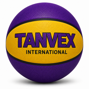 Professional <b>Top</b> Sale High Quality Eco-Friendly Custom Natural Rubber Bladder <b>PVC</b> Cover Basketball TANVEX INTERNATIONAL Own Logo - Product Image 4