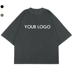 Camiseta de Manga Corta con Cuello Redondo para Hombre, Corte Holgado, Precio al por Mayor, Alta Calidad, 100% Algodón, Tejido Transpirable y Ligero - Product Image 3