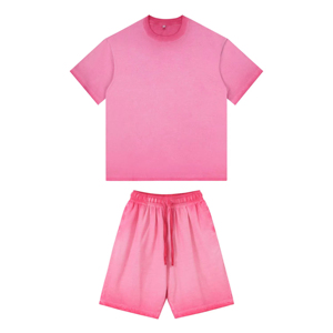 Top Quality Custom Your Own Design Wholesale Custom Sweat suit with logo Outfits Summer Two 2 Piece Short <b>Set</b> for Men Made - Product Image 4