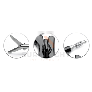 Pinzas de Artroscopia ACLPCL Tipo Hueso de la Suerte, Recuperadores de 2.7mm y 3.4mm, Instrumento Quirúrgico de SurgiRight - Product Image 4