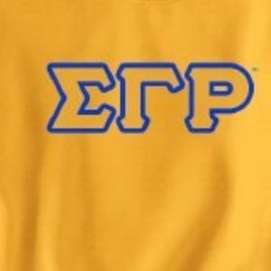 เสื้อสเวตเชิ้ตคอกลมปักตัวอักษร Sigma Gamma Rho สีดำ เสื้อพูลโอเวอร์สำหรับสตรี ตัวอักษรกรีก ผ้าฟลีซลำลอง เสื้อผ้าสำหรับวิทยาลัย - Product Image 4