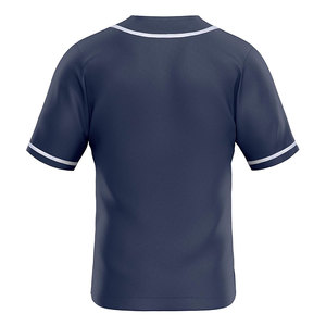 Maillot de baseball personnalisé de haute qualité pour hommes, vente en gros, couleur unie, respirant, en polyester, entièrement boutonné, vêtements de sport - Product Image 4
