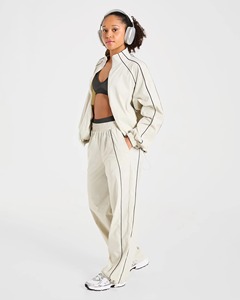 Ensemble coupe-vent imperméable professionnel pour femme – Veste à capuche à manches longues coupe ample et pantalon de jogging – Tenue décontractée pour activités sportives en extérieur - Product Image 2