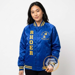 Veste universitaire personnalisée Sigma Gamma Rho en satin brodé matelassé imperméable et respirant, de haute qualité, pour femmes grecques de sororité - Product Image 4