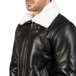 Chaqueta de cuero de carreras vintage de diseñador para hombre, venta al por mayor, chaqueta de seguridad Hip Hop para motocicleta con cuello levantado para invierno - Product Image 4