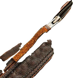 Blouson en cuir huilé vintage pour homme, finition marron antique, en cuir de vachette véritable, style motard classique, prix de gros - Product Image 5