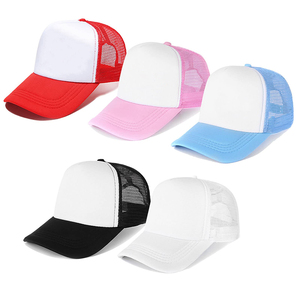 Gorras Trucker Unisex Blancas de Malla, 6 Paneles, Ajustables, Casuales, para Exteriores, Transpirables, para Adultos, Primavera/Verano, Corona Alta - Product Image 6