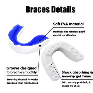 Protège-dents de boxe en PVC de dernière génération avec logo personnalisé, couleurs et tailles au choix |   Haute qualité - Product Image 1