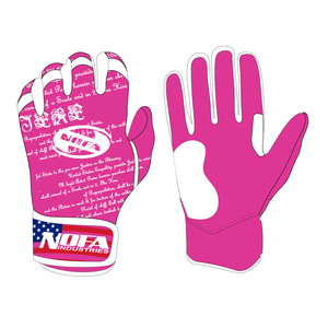 Guantes de Bateo de Béisbol de Marca Personalizada, con Alto Agarre, Acolchados de Cuero, Cierre de Hebilla Ambidiestro, Negro/Blanco - Product Image 2