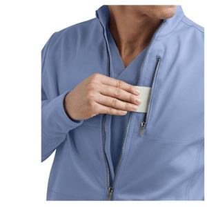 Blouses médicales personnalisées pour infirmières, uniformes d'hôpital à manches longues pour femmes et hommes, ensembles de blouses zippées pour médecins - Product Image 6