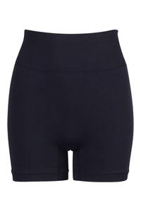 Ensemble de vêtements de sport pour femmes en tricot, haut court à manches courtes, short au-dessus du genou, couleur unie, respirant, sportif, pour la gym et le yoga - Product Image 3