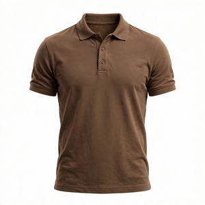 Camiseta Polo de Manga Corta para Hombre, Color Sólido, Cuello de Punto Informal, Transpirable, Personalizable, para Verano, de BD - Product Image 3