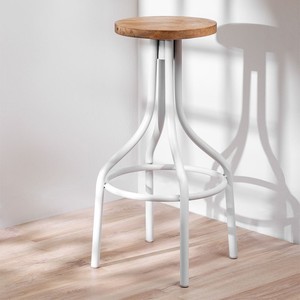 Vandana Amber Flow High Wood <b>Stool</b> Zyner - Product Image 1