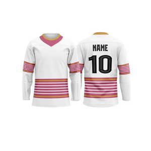 Maillot de hockey sur glace pour homme, coupe classique, avec logo brodé et impression, nom d'équipe personnalisé, à prix compétitif pour les jeunes - Product Image 3
