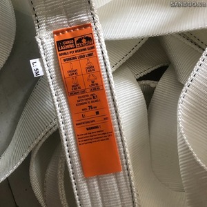 สลิงผ้าโพลีเอสเตอร์แบบแบนคุณภาพสูง ปรับแต่งได้ น้ำหนัก 1 ตัน ทนทาน สีส้ม พร้อมตาไก่  สีตามสั่ง รับประกัน 1 ปี - Product Image 2