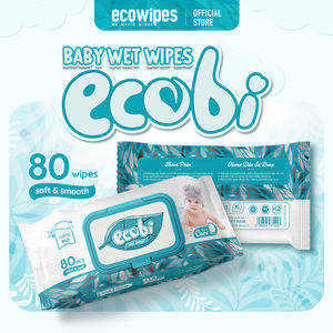 Ecobi Baby Wet Wipes 100% Tissu Spunlace hypoallergénique non tissé doux pour la peau délicate pour le nettoyage - Product Image 6