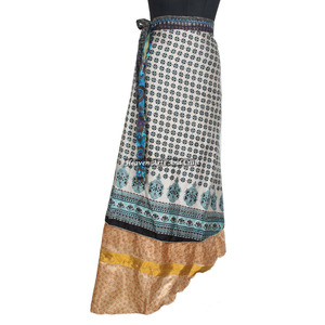 New 100 Ways Style Reversible Magic <b>Wrap</b> Vintage Silk Sari <b>Skirt</b> Sari Silk Ethnic <b>Wrap</b> <b>Skirts</b> Halter Sarong Bohemian Magic <b>Wrap</b> - Product Image 3