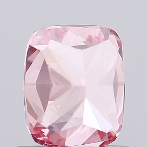 Diamant de laboratoire CVD/HPHT certifié IGI, 0,7 carat, taille coussin, couleur rose vif fantaisie, clarté VS, excellente taille, diamant non monté - Product Image 4
