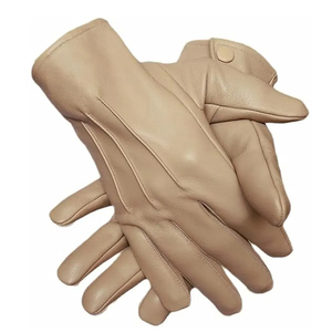 Guantes de cuero hasta la muñeca, estilo liso, sin forro, para uso diario en primavera y otoño, color gris, guantes de cuero a precio de mayoreo. - Product Image 6