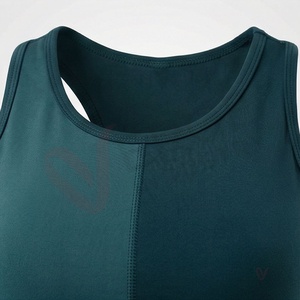<b>Women</b> Dark <b>Green</b> Racerback Sports Bra High Waist <b>Leggings</b> 2 Piece Set - Product Image 4