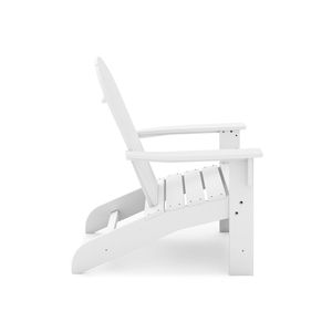 Sedia Adirondack Premium in HDPE Bianco - Elegante Legno Sintetico per Piscina, Patio e Arredamento da Giardino - Product Image 3
