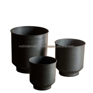 Maceta antigua de Metal galvanizado para jardín, suministros de fábrica, venta al por mayor - Product Image 1