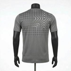 T-shirts pour hommes de style professionnel, personnalisés avec logo, imprimés par sublimation, 100% coton, séchage rapide, légers et respirants - Product Image 3