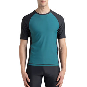 Rashguard de sport à manches longues pour la gym et les arts martiaux, respirant, extensible, en tissu Spandex/Nylon, UPF50+, séchage rapide - Product Image 1