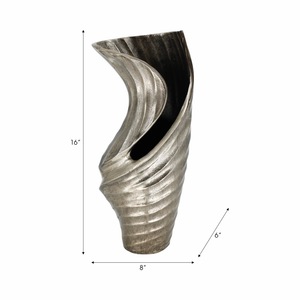 Vase à fleurs en métal fait main, élégant et moderne, résistant à la rouille, écologique, décoration de table pour hôtels, événements et maisons - Product Image 3