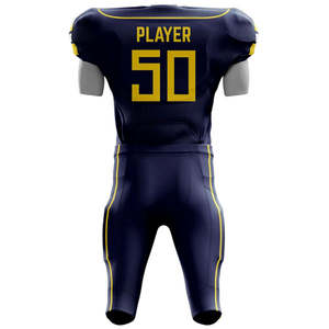 Maillot de football américain classique de style professionnel en sergé, maillots de football de qualité supérieure, uniformes d'équipe personnalisés, commandes en gros - Product Image 3