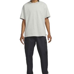 เสื้อยืดแขนสั้นของผู้ชายมาใหม่ล่าสุดเสื้อยืด220gsm คอตตอนคอมบ์100% ผ้าฝ้าย/โพลีเอสเตอร์สีทึบทรงหลวมเทรนด์ - Product Image 2