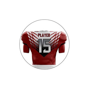 Uniforme de Fútbol Americano de Alta Calidad, Ropa de Equipo Duradera, 100% Poliéster, Manga Corta - Product Image 4