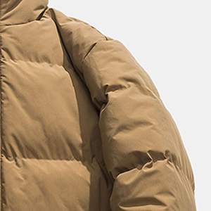 Veste matelassée en toile pour homme, style tendance, vente en gros à bas prix, hiver, logo personnalisé, veste respirante écologique - Product Image 4