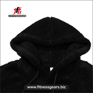 Sweat à capuche unisexe en molleton polycoton épais 220g, style streetwear USA, avec poche, logo personnalisé, vente en gros OEM - Product Image 3