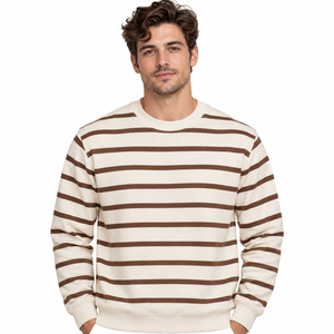 Sudadera Personalizada con Logotipo para Hombre, Cuello Redondo, Forro Polar, Marca Privada, Proveedor de Ropa Urbana - Product Image 1